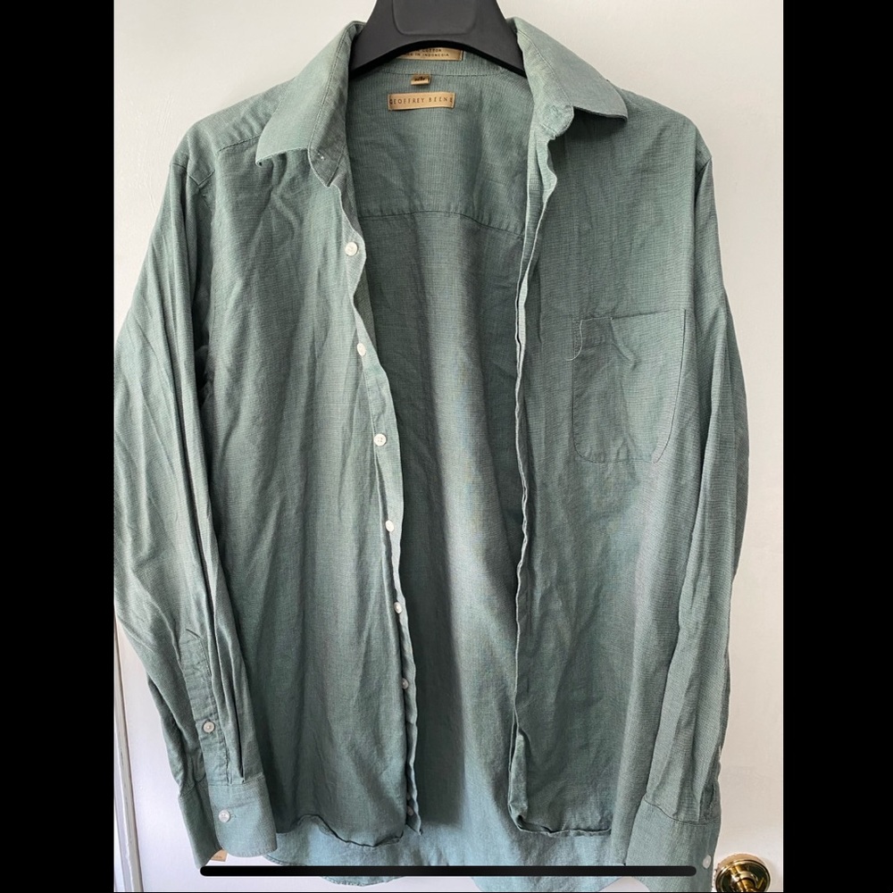 Men’s Mint Green Button Down Shirt